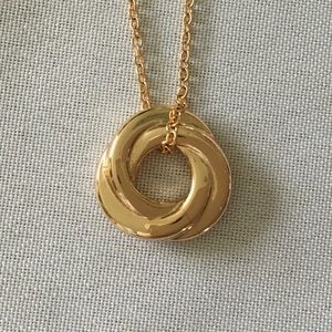 Gold charm necklace